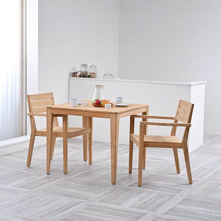楽天市場】アジアン家具 ダイニング3点セット 幅80cm ダイニング 