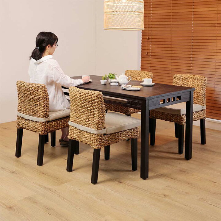 楽天市場】ダイニングテーブル 5点セット アジアン家具 アジアン  