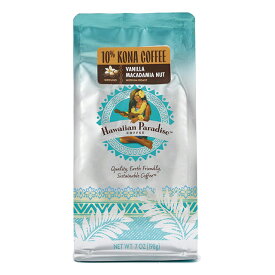 ハワイアンパラダイスコーヒー 10％コナ バニラマカダミア 198gHawaiian Paradise Coffee フレーバーコーヒー 珈琲 コーヒー 粉コーヒー