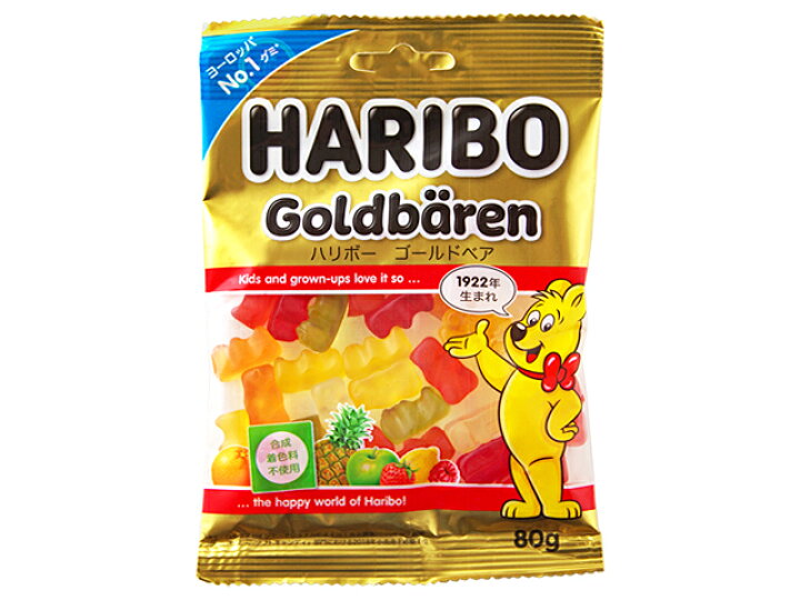 楽天市場 ハリボー ゴールドベア 80g ランド オブ ハーベスト