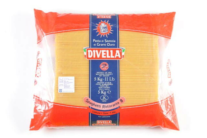ディヴェッラ スパゲッティ リストランテ 業務用 No.8 5kg ディヴェッラ スパゲッティ リストランテ 業務用 No.8 5kg