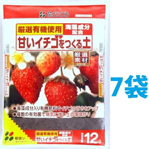 甘いイチゴをつくる土 12L (7袋) いちご イチゴ 苺