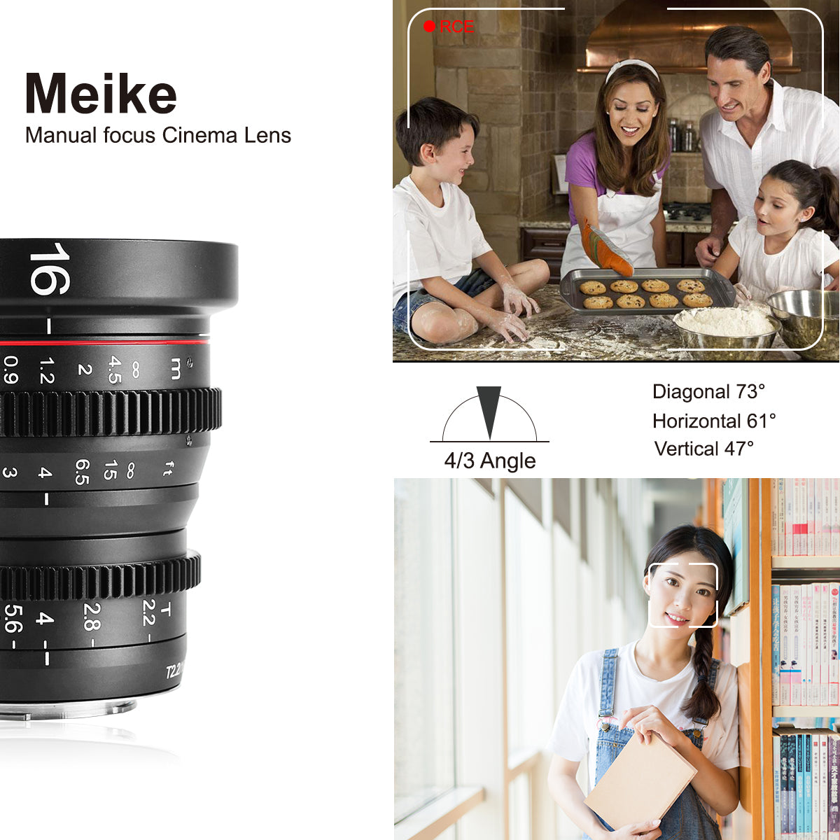 楽天市場】MEIKE MK-16mm T2.2-M43 メイケ シネマレンズ マイクロ 