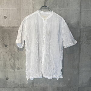 �y30%OFF�z�yVas-y Lentement�zBANDED COLLAR SHORT-SLEEVE SHIRTS [NVL2532CBW] ���@�W�[�����g����