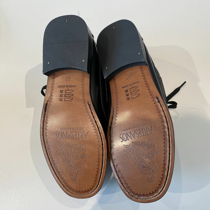 楽天市場】【ARTESANOS】レザーモカシンシューズ ブラック 牛革 サイズ 