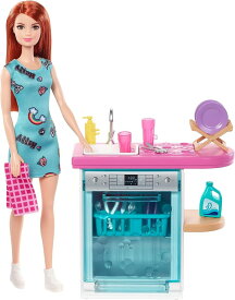 Mattel マテル Birbie バービー　インドアファニチャーセットキッチンのディッシュウォッシャー　お皿洗い　キッチン用家具　ミニチュア