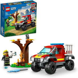 レゴ(LEGO) シティ オフロード消防車 60393 おもちゃ ブロック