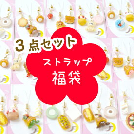 【訳あり福袋】スイーツ 食べ物 動物 お正月 誕生日 お祝い プチプラ 家族 友達 恋人 親友 プレゼント フェイクフード おまかせ お得 ストラップ オリジナル 可愛い ハンドメイド T038