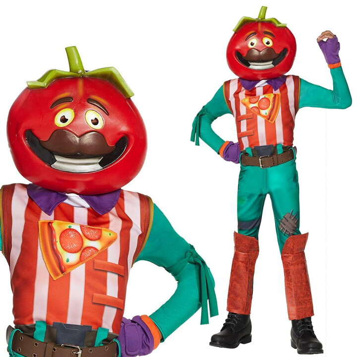 楽天市場 フォートナイト コスプレ トマトヘッド 子供用 コスチューム 服 グッズ スキン 公式 Fortnite Langelina