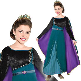 アナと雪の女王 アナ ドレス 子供 キッズ 服 コスプレ なりきり ワンピース Frozen