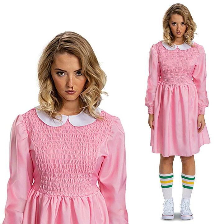 ストレンジャーシングス イレブン コスプレ 大人用 仮装 衣装 エル ワンピース ハロウィン Stranger Things LAngelina