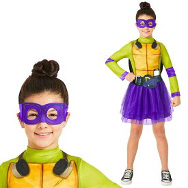 ミュータントタートルズ コスプレ ドナテロ ワンピース 女の子 衣装 キッズ 子供 コスチューム Teenage Mutant Ninja Turtles