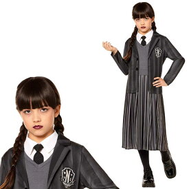 ウェンズデー コスプレ 衣装 アダムスファミリー 仮装 キッズ子供 制服 ワンピース ハロウィン Wednesday