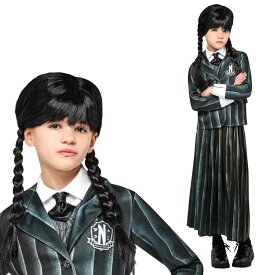 ウェンズデー コスプレ 衣装 アダムスファミリー 仮装 キッズ子供 制服 ワンピース ハロウィン Wednesday