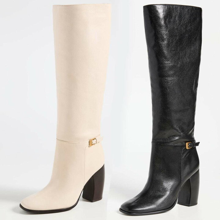 出色 トリーバーチ ブーツ レディース 本革 ロングブーツ ローヒール ブランド 筒周りゆったり 大きいサイズあり Tory Burch トリーバーチ ロングブーツ US8