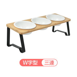 ペット食器台 猫用食器台 犬用食器台 木製食器台 陶器ボウル 食器台 2/3ボウルセット 滑り止め付き 防水食器台 モダンデザイン エルゴノミックデザイン 高齢犬用 子猫用 コンパクトサイズ