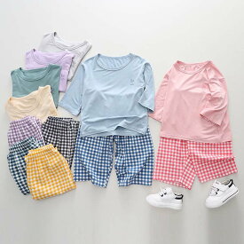 パジャマ キッズ 半袖 七分袖 親子ペア ルームウェア 上下セット ジュニア 女の子 男の子 子供服 Tシャツ ショートパンツ ベビー服 セットアップ 部屋着 赤ちゃん おしゃれ 可愛い レディース メンズ プレゼント 幼稚園 小学生 春夏 100 110 120 130 140 150 160 170 180cm