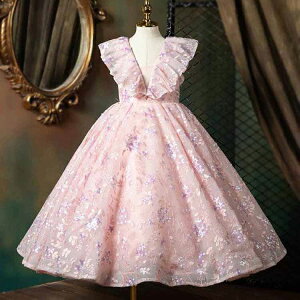 新品子供ドレス フォーマルピアノ発表会ドレス キッズ フォーマルドレス 子どもドレス ジュニアドレス 女の子ワンピース 子供服 二次会 結婚式