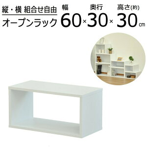オープンラックシリーズ オークホワイトタイプ 幅60×高さ30cm