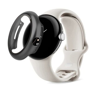 Smilelane Google Pixel Watch �p �P�[�X, ��̌^ �����^ PC+9H�K���X�f�� ���^�b�`���x �����ߗ� �S�ʕی� �����ȒP ���ϋv �ϏՌ� �Ή� �O�[�O�� Pixel Watch �J�o��