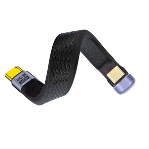 NFHK 240W Type-C USB-C�I�X-�I�X USB4 40Gbps 100W 8K�t���b�g�X����FPC�f�[�^�P�[�u���m�[�g�p�\�R���X�}�z�p13cm