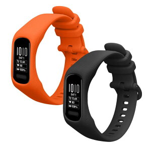 kwmobile 2x �����o���h Garmin vivosmart 5 / Smart 5�Ή� �x���g - �V���R���o���h �\�t�g TPU �ϋv�� ���F/���F