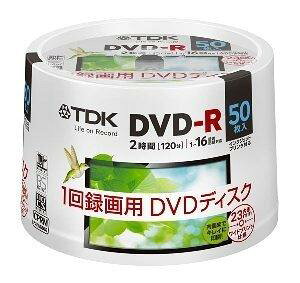 DR120DPWC50PUF | �^��pDVD-R 4.7GB 50��16�{�� CPRM�Ή��C���N�W�F�b�g�v�����^�Ή� TDK