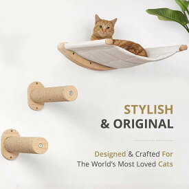 ペット 寝具 ハウス 猫 ベッド 猫用 ハンモック 木製 クライミング フレーム コラム 壁掛け 式 パーチ ジャンプ 台新 メーカー プレイセット