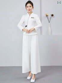 女性用 仕事服 ビジネス 健康 トレーナー 作業着 女性 マッサージ スーツ シニア 美容 サロン ウェイター フットマッサージ 技術者 高級 スキン 管理 夏