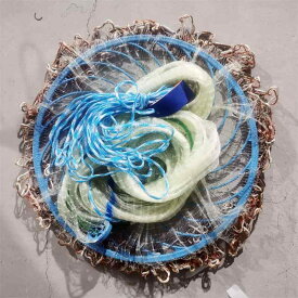 釣り メッシュ ネット 鉛 シンカー スチール 太い 釣り糸 キャスティングネット 手 投げ ネット 大型 釣り ディスク スチールワイヤー ドローイング スピン