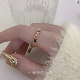 かわいい トルマリンリング サンセット パーティー レインボー ソング。 トルマリンリング 甘くて クールな 宝石 リングな 金 メッキ