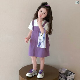 女の子 オーバー オール スカート 女の子 ドレス 夏の 2025年 子供用の 美しい オーバー オール スカート 女の 赤ちゃんの スタイリッシュな 薄手