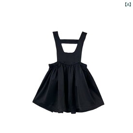 女の子 オーバー オール スカート 女の子 サスペンダー ドレス ツーピース スーツ 夏の スタイリッシュで な カレッジ シャツ 子供用 スカート