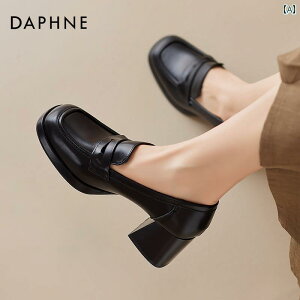 ���ꃍ�[�t�@�[ ���f�B�[�X Daphne Shorty �u���b�N �n�C�q�[�� ���[�t�@�[ ���f�B�[�X 2024�H�~ �X���b�|�� �ʋΗp ���U�[�V���[�Y ���� �q�[��