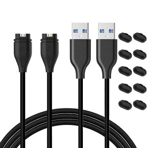�K�[�~���p�[�d�P�[�u���y2�{ 1M�z�h�o�v���O 10�� �Z�b�g�t�� �K�[�~���p USB�`���[�W���O�P�[�u�� �����f�[�^�]�� Fenix 6 6S 6X, Fenix 5 5S 5X Plus, Vivoactive 3 4 4S, Vivosport,