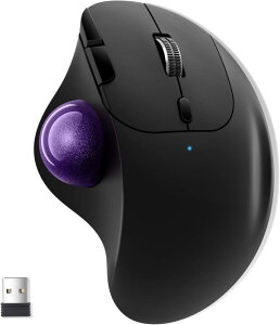 Ewin �g���b�N�{�[���}�E�X Bluetooth2.4GHz���Ή� 3�䓯���ڑ� �g���b�N�{�[�� �yNEW���f���z ���C�����X �e�w �É��^�C�v �����x �G���S�m�~�N�X �u���ڑ� �����}�E�X 7�{�^�� �i��/�߂�{�^