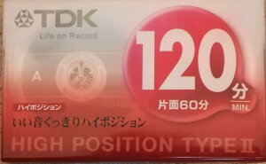TDK �J�Z�b�g�e�[�v 120�� �n�C�|�W DS2-120S