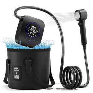 Mytrix �|�[�^�u���V�����[ �L�����v �d���V�����[ �|���v 6000mAh�[�d�� �ȈՃV�����[ �f�W�^����� 5�o�����[�h �����p���˃w�b�h/20L�܂肽���ݎ��o�P�c�t �L�����v �C���� �T�[�t�B�� ��