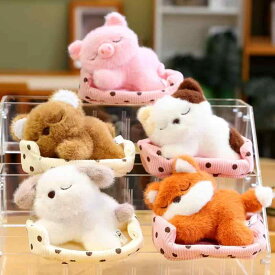 ぬいぐるみ かわいい 犬 猫 毛布玩具 机上 ソファ 柔らか 安心 プラッシュトイ 布 癒し インテリア 柔らかい素材 デスクアクセサリー 部屋飾り 子供用 ペット好き 日常使い