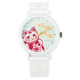 【あす楽！送料無料！】MARUZEKI（マルゼキ）　KAORU 腕時計 ご当地招き猫(檜) KAORU002MH 日本製 国産 プレゼント 記念品 贈り物 ギフト