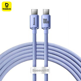 Baseus USB Type C ケーブル 100W/5A 超急速充電 USB C to C ケーブル【2M/PD対応/高耐久ナイロン】MacBook Pro、iPad mini 6、Huawei Matebook、iPad Pro/Air、PixelXperia、Sony、Galaxy等Type C機種対応