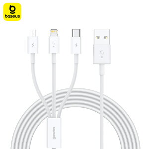 Baseus 3in1 Cable CgjOP[u [dP[u 3A }[d [dP[u USB Type C Micro USB P[u iPhone android type-c d @Ή 1.5m