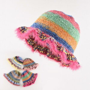 �N���V�F �N���[�V�� �n�b�g �j�b�g�X �N���b�V�F �o�P�b�g�n�b�g �J���t�� �h�� �H�~ ���f�B�[�X 55-59cm ��̓� �z���C�g�f�[