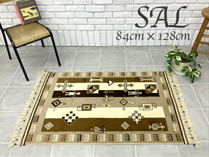 �y���������z�n���h���C�h ���O �C���h SAL 84cmx128cm �x�[�W�� �u���E�� �� �{�[�_�[ �X�g���C�v ���_�� �J�[�y�b�g �}�b�g �O�~ �E�[��100% ���i�� ������� ���փ}�b�g �V����