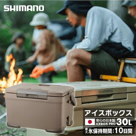 シマノ アイスボックスPRO 30L SHIMANO ICEBOX PRO NX-030V クーラーボックス アイスボックス 両開き 保冷 真空断熱 6面真空パネル 極厚 日本製 釣り BBQ おしゃれ キャンプ アウトドア