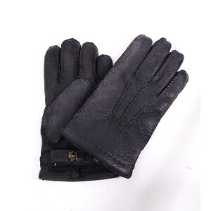 DENTS �f���c PECCARY GLOVE �y�b�J���[�O���[�u�i�J�V�~�����C�j���O�j 15-1564 _Black