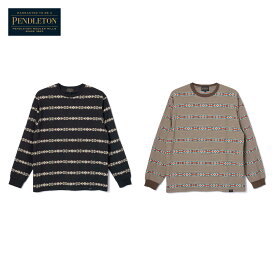 PENDLETON ペンドルトン L/S Jacquard Tee ジャガード Tシャツ ロングスリーブ 長袖 全2色