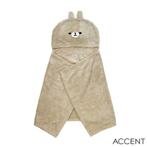 MOFMOFRIENDS�i���t���t�����Y�j3Way �t�[�h�t���^�I���P�b�g�ifuwa fuwa towel�j 60x120cm �A�N�Z���g(ACCENT)