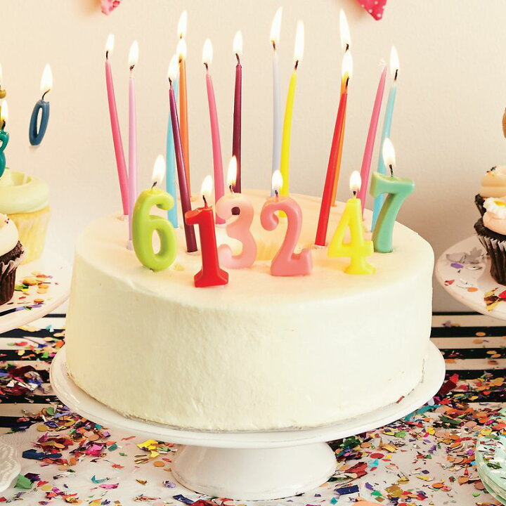 バースデーキャンドル 誕生日 数字 ろうそく ナンバーキャンドル 5番 イエロー ケーキ カメヤマキャンドルハウス メール便  ストーングッズのLapis（ラピス）