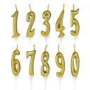 ゴールド ナンバーキャンドル ミニ おしゃれ かわいい 映え SNS バースデー スリム 誕生日 数字 ろうそく ローソク カ…